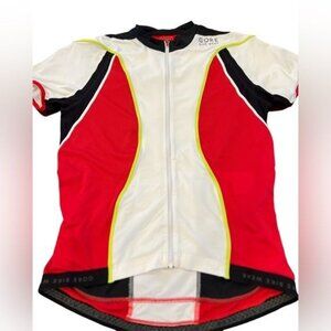 Gore Bike Wear Cycling Jersey Top Oxygen Style Size Large Red White and Black
